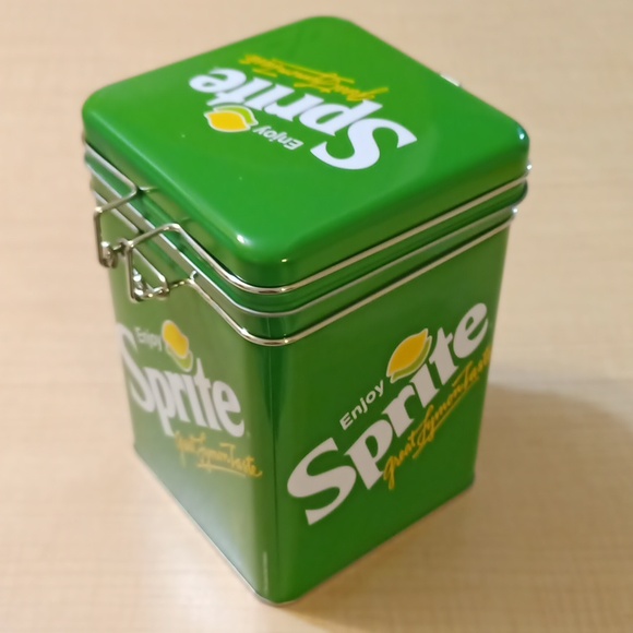 Coca Cola Sprite Kitchen Tin Storage Canister Cookie Jar Tea - Picture 6 of 12